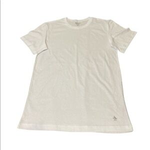 Original Penguin Mens white classic fit T-shirt short sleeve cotton Sz small NEW